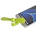 Pandawell OTG Micro USB Mobile Phone Fan Portable Dock Cool Cooler Rotating Fan for Samsung Galaxy S7, S7 Edge, LG G5 & Other Android Smart Phone - Green