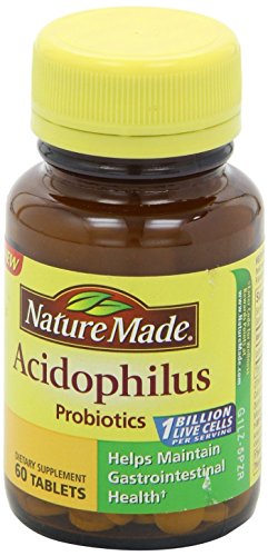 Nature Made Acidophilus Probiotics Tablets 60 ea (Pack of 6)