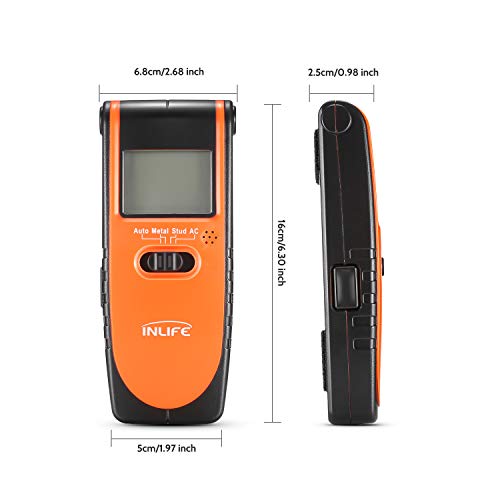 LCD Display Stud Finder Sensor Wall Scanner - 4 in 1 Multi Function Electronic Wall Detector Center Finding for Studs/Edges of Wood/Metal/Live AC Wires Detection