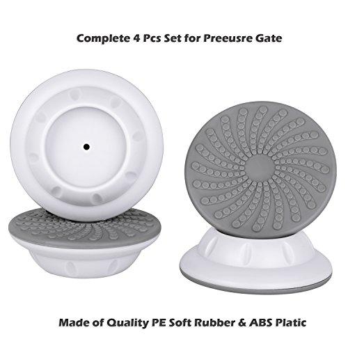4 Pcs/Set Wall Guard for Pressure Gates, Wall Protector for Walk Thru Gates, Protect Door, Stair, Wall Surface, Babies & Pets Safety. (White)