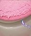 eliphs 4PCS Hello Kitty Bathroom Set Toilet Cover WC Seat Cover Bath Mat Holder Pink/Rose Red (Pink)