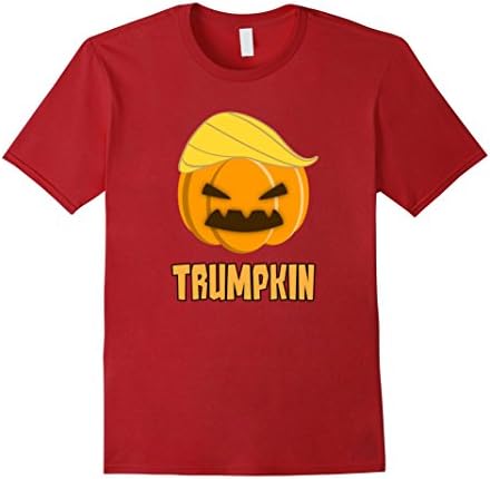 Mens Trumpkin Donald Trump Pumpkin Halloween Costume T-Shirt Medium Cranberry