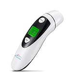 TrackAid Medical Forehead and Ear Thermometer, Infrared Digital Thermometer Suitable for Baby, Infant, Toddler and Adults with FDA and CE Approved