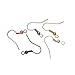 JGFinds Mixed Color Ear Wire Hooks, Silver, Bronze, Gold Tone Earring Findings, 200 Pack (50 of Each)