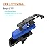 LG Sunrise Case, LG Lucky Case, LG L15G, LG L16C Combo Rugged Shell Cover Holster with Built-in Kickstand and Holster Locking Belt Clip Blue + Circle(TM) Stylus Touch Screen Pen And Screen Protector
