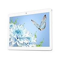 YELLYOUTH 10 inch Android Unlock GSM Tablet - Octa Core 4GB RAM 64GB IPS 10" Tablets PC with SIM Card Slot, Camera, Bluetooth OTG and GPS 10.1 Computer (Silver)