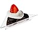 Prexware Triangular Mini Dessert Plates- 48 Triangler Clear Mini Plastic Dessert Plates, Great for appetizer tabel desserts