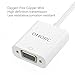 OMorc Mini Displayport (Thunderbolt) to VGA Adapter Converter for Apple MacBook Air/Pro/IMac Surface Book Surface Pro 3/4 ThinkPad X1 - White