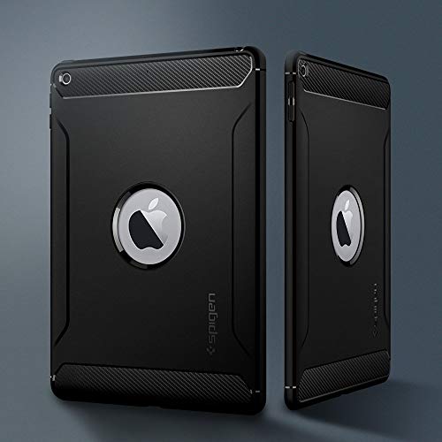 Spigen Rugged Armor Compatible con Apple iPad 9.7 (2017/2018) Funda - Negro - Imagen 5