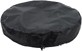 Fudeshe 2pk Black Drum Lid Cover 25.59" Stretchable Oxford Cloth 55 Gallon view 5