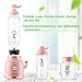 ARVOCA Blender, Smoothie Blender with 2 x 600ml Tritan BPA-Free Cups with Lids, Countertop Blender for shakes and smoothies, Frozen Fruit Vegetables Drinks, FDA Approved - Pink