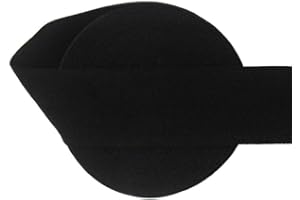 Nine Looms 1 Inch 25mm, 3 Yards Elastic Band, Stretch Elastic for Sewing, Dull Black Knit Elastic Bands for Pants Waist and S