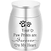 Pet Urns for Dogs Ashes, Memorial Urns Small Urn for Pet Ashes, Mini Cremation Keepsake Urn for Dog Cat to Remember Your Love