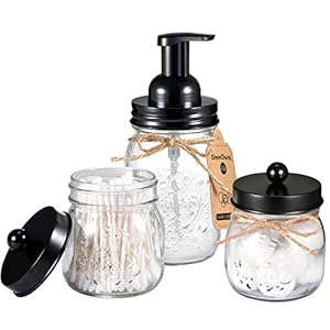 Mason Jar Bathroom Accessories Set Mason Jar Foaming Hand Soap