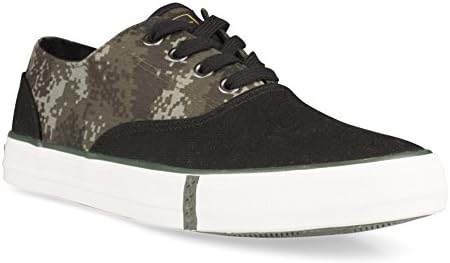 US Army Men's Nick Low Top Camo Canvas Sneaker, NICK BLACK, Size 10