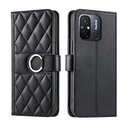 Lucyliy Compatible with Xiaomi Redmi 12C Case Flip