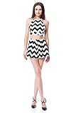 Moxeay® Chic Halter Straps Stripes Crossed Back Playsuit