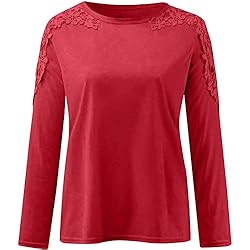 iPOGP Women's Round Neck Solid Color Hollow