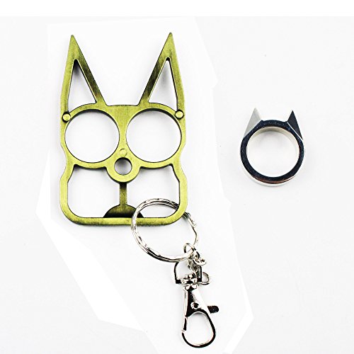 Lovelyou Cat Self Defense Safety Keychain Keyrings, Cat Ears Ring