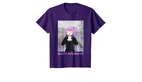 T-Shirt Purple Youth Kids Print Tee 