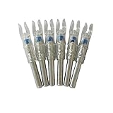 Jiexi Hwyp Automatically Lighted Led Nocks for Inner Diameter 6.3 mm Compound Bow Arrows GT Size Pack of 6 (blue)