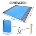 Sand Free Beach Blanket, Quick Drying Ripstop Nylon Outdoor Beach Mat Best Sand Proof Picnic Mat for Travel, Camping, Hiking and Music Festivals (82‘’×79‘’)thumb 3
