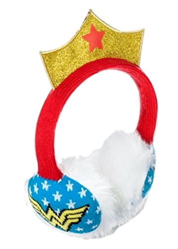 Wonder Woman Earmuffs Ear Warmers With Tiara