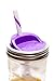 Mason Drinking Jar with Straw and Sip Lid - 24 oz., Purple by Ball by Ball