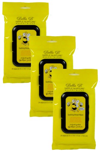 Bella B Nipple Nurture Breast Wipes - 3 Pack Bundle