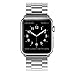 U191U Band Compatible with Apple Watch 38mm 42mm Stainless Steel Wristband Metal Buckle Clasp iWatch 40mm 44mm Strap Replacement Bracelet for Apple Watch Series 4/3/2/1 Sports Edition(Silver, 42MM)