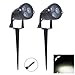 Lemonbest 2pcs LED Landscape Garden Wall Yard Path Pond Flood Spot Light Outdoor IP65 Decorative Lamp Cool White 12V