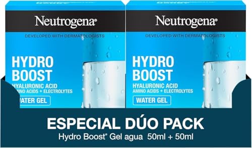Hydro Boost Gel de Agua Hidratante Facial Ligero, 50 ml, 2 uds