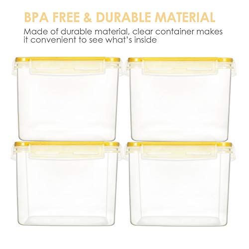 Vtopmart Airtight Food Storage Containers 4 Pieces 3.3 quart / 3.6L