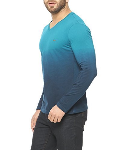 gritstones men's cotton t-shirt turquoise