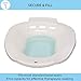 PureRejuva Premium Sitz Bath for Toilet- Therapeutic Treatment for Postpartum or Hemorrhoids Relief and Yoni Steaming- Contoured Seat with Overflow Vent System, Deep (67ounce) Soaking