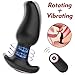 Vibrating Butt Plug Anal Vibrator with Rotation Male Prostate Massager with 10 Vibration Rechargeable Treediride Anal Butt Plug for Beginners Men Women with Remote Waterproof