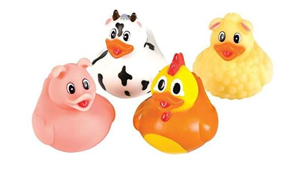 farm animal rubber ducks