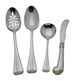 Colonial Williamsburg Royal Scroll Stainless Steel Flatware 4 Piece Hostess Set