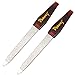 Pinkee's (2 Pack) 6 inch Stainless Steel Metal Nail File for Fingernails, Toenails, Scraping, Strengthening, Finger Manicure File