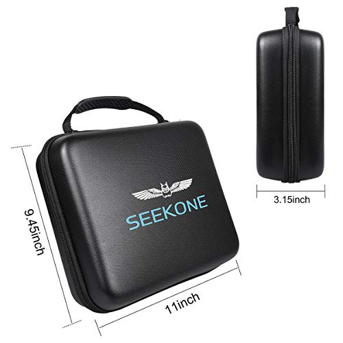 Heat Gun Carrying Case Bag, SEEKONE Hot Air Gun Accessory Kit Tool Set PU Carrying Zipper Case for SEEKONE Heat Gun Also Compatible with Other Brands: Bosch, HomeDepot, PORTER-CABLE, DEWALT, Tacklife