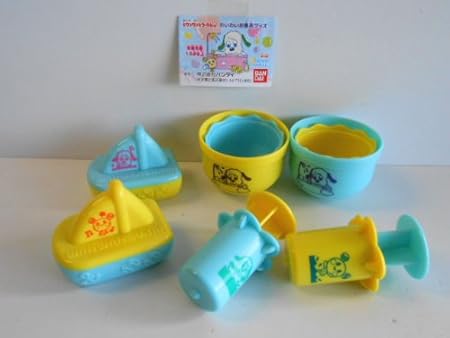 Amazon ワンワンとうーたん わいわい お風呂グッズ 全6種 水あそび全6種 1 うーたんのぷかぷかヨット 2 ワンワンの カプセル玩具 おもちゃ