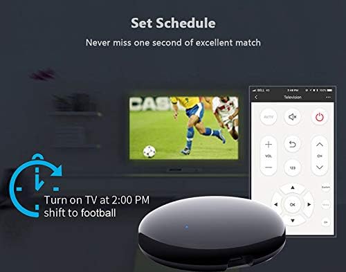JINQII Smart WiFi IR control remoto universal Hub controlador IR Blaster para aire acondicionado TV compatible con Alexa Google Home IFTTT funcin de aprendizaje IR
