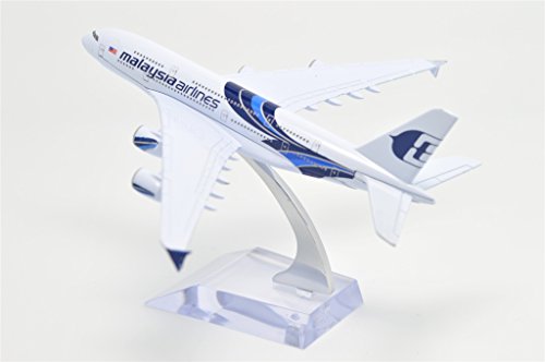 TANG DYNASTY(TM) 1:400 16cm Airbus A380 NEW Painting Malaysia Airlines Metal Airplane Model Plane Toy Plane Model