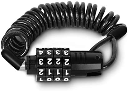 Wolfride 品質自転車ロック コイルロック ワイヤーロック 超丈夫ケーブルロック 鍵 ダイヤル 軽量 ロードバイク ベビーカー サドルロック 携帯便利 盗難防止 4桁パスワード自由設定 1 5m長さ