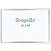SnapeZo Poster Frame 36x48 Inches, Silver 1.7 Inch Aluminum Profile, Front-Loading Snap Frame, Wall Mounting, Wide Series