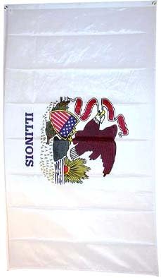 Large New 2x3 Illinois State Flag US USA American Flags