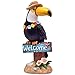 Teresa's Collections 10.2” Toucan Welcome Sign Garden Statue,Solar Powered Garden Lights for Outdoor Patio Yard Decorations