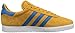 adidas Originals Men's Gazelle Fashion Sneaker, St Nomad Brown/Yellow Core Blue/White, 11 M US