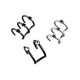 3 PCS Piercing Women Girls Men 16g Stainless Steel Non-piercing Fake Lip Nose Ring Clip-on Cartilage Septum Earring Hoop