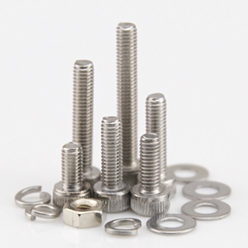 SZHKM 304 Stainless Steel Screw and Nut and Washer In Six Angle Hole Bolt Suit With Six Angle Screw M3 Classification Box 600 pieces